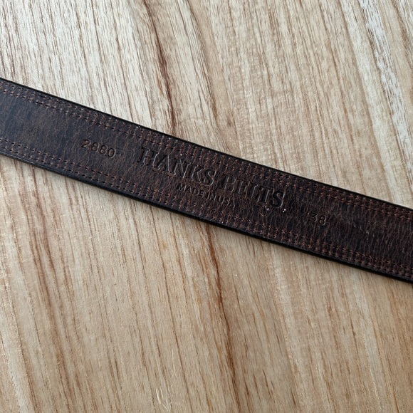 Hanks - Montana Bison Belt - 1.5" - Double Layer - Picture 2 of 4